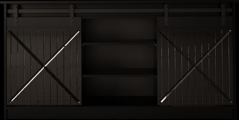 GRANERO KOMODA CZARNY/CZARNY