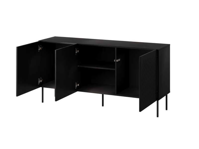 SIENA komoda 150 czarny