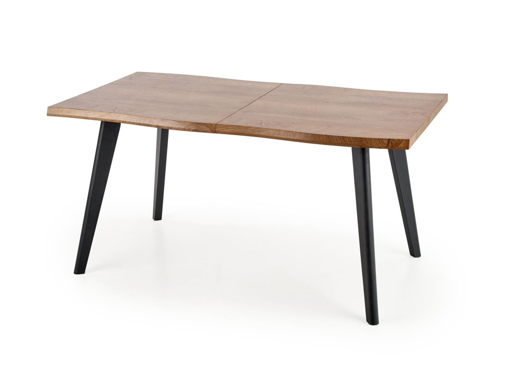 DICKSON stół rozkładany 150-210/90 cm, blat - naturalny, nogi - czarny (2p=1szt)