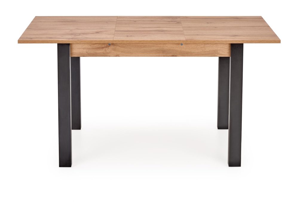 GINO stół rozkładany blat - dąb wotan, nogi - czarny (1p=1szt)
