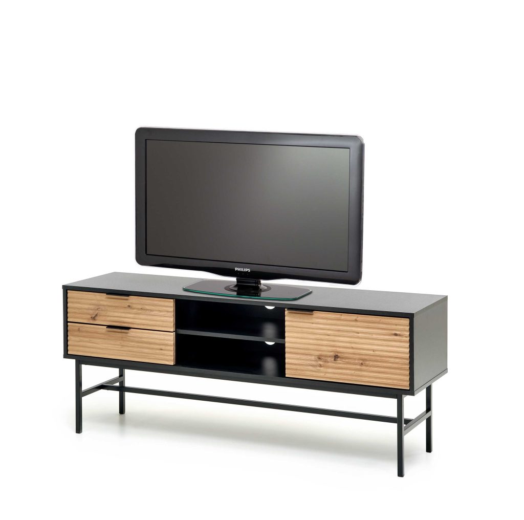 MURANO RTV-1 stolik RTV dąb artisan/czarny (1p=1szt)
