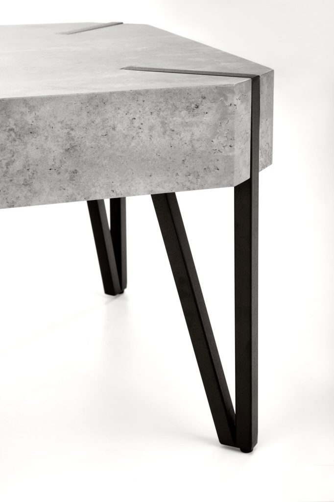 EMILY ława beton / czarny (1p=1szt)