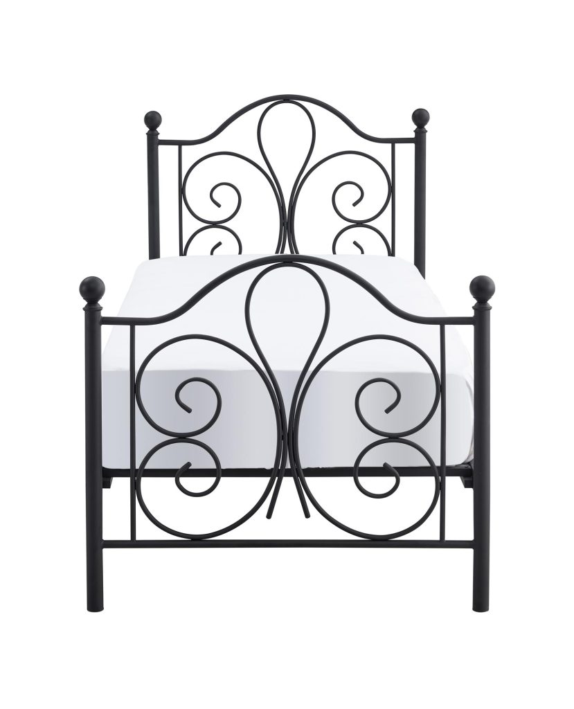 PANAMA 90 cm łóżko metalowe czarny (2p=1szt)