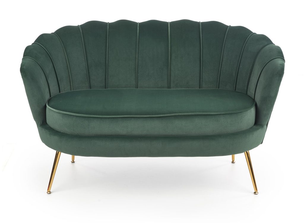 AMORINITO XL fotel wypoczynkowy ciemny zielony / złoty