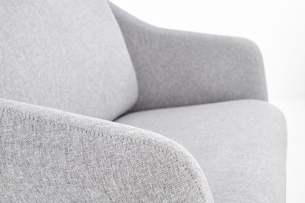 SOFT 2 XL fotel wypoczynkowy podwójny czarny stelaż, jasny popiel (1p=1szt)