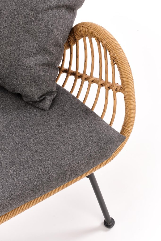 IKARO XL sofa naturalny-popiel (1p=2szt)