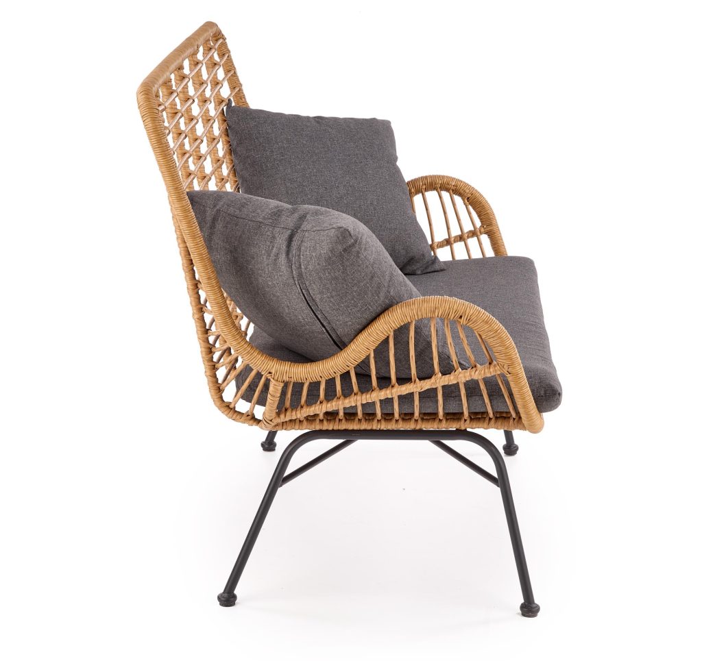 IKARO XL sofa naturalny-popiel (1p=2szt)