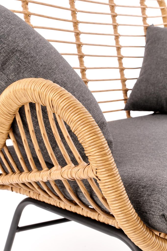 IKARO XL sofa naturalny-popiel (1p=2szt)