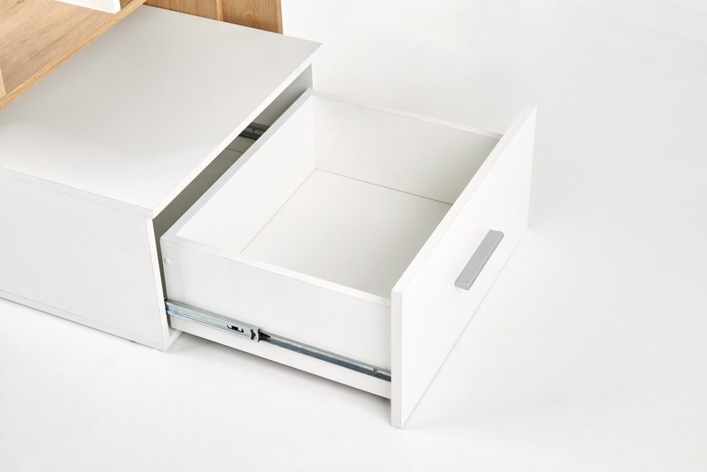 GROSSO biurko dąb złoty / biały (2p=1szt)