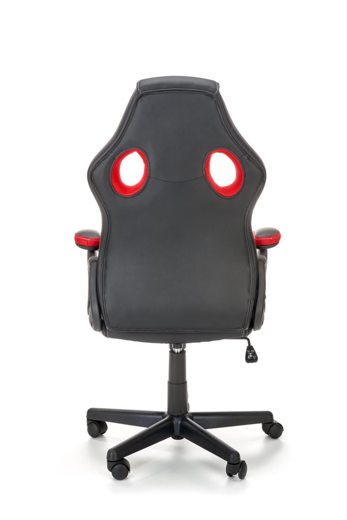 BERKEL fotel gabinetowy czarno-czerwony (1p=1szt)