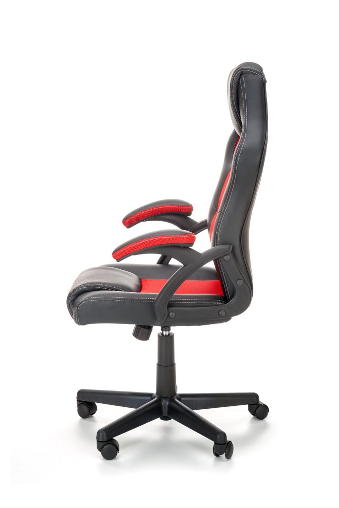 BERKEL fotel gabinetowy czarno-czerwony (1p=1szt)
