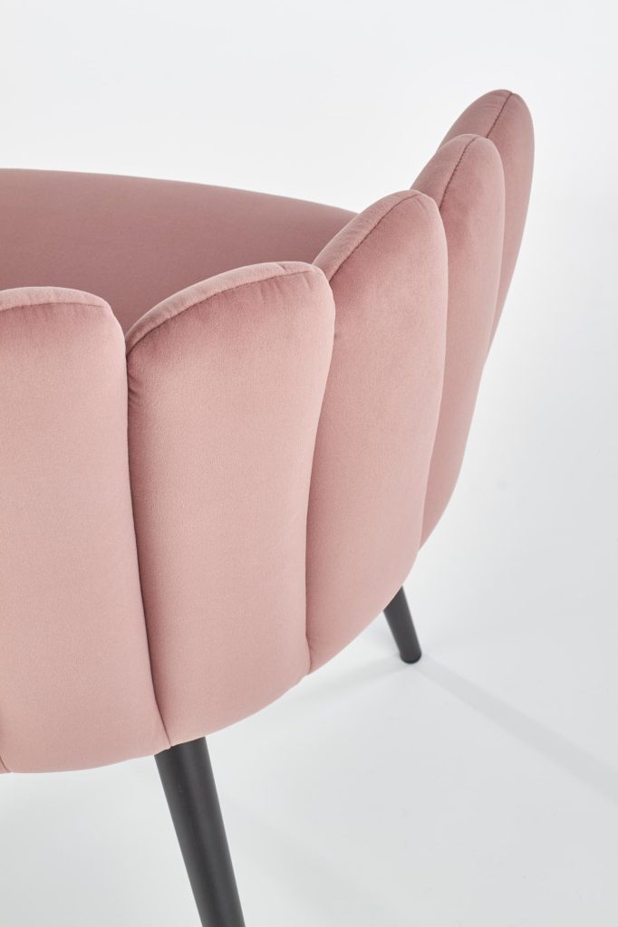 K410 krzesło różowy velvet (1p=1szt)