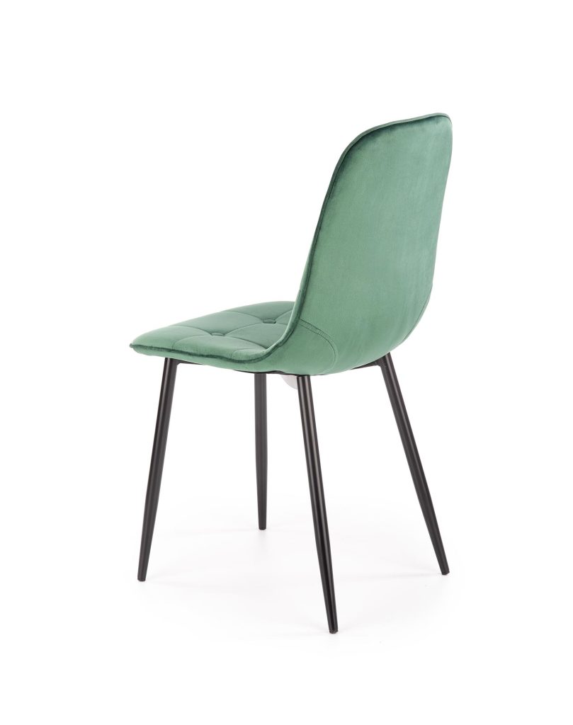 K417 krzesło ciemny zielony velvet (1p=4szt)