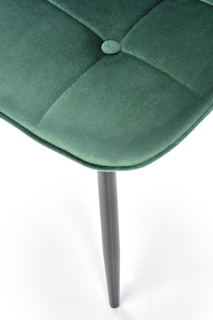 K417 krzesło ciemny zielony velvet (1p=4szt)