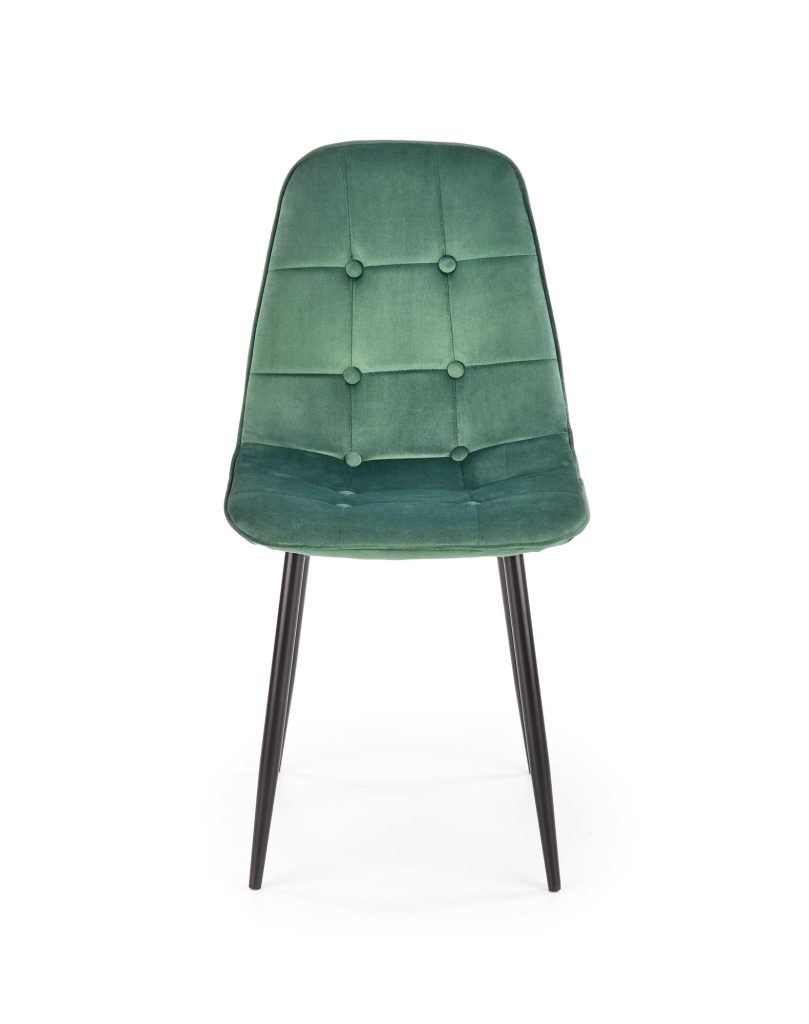K417 krzesło ciemny zielony velvet (1p=4szt)