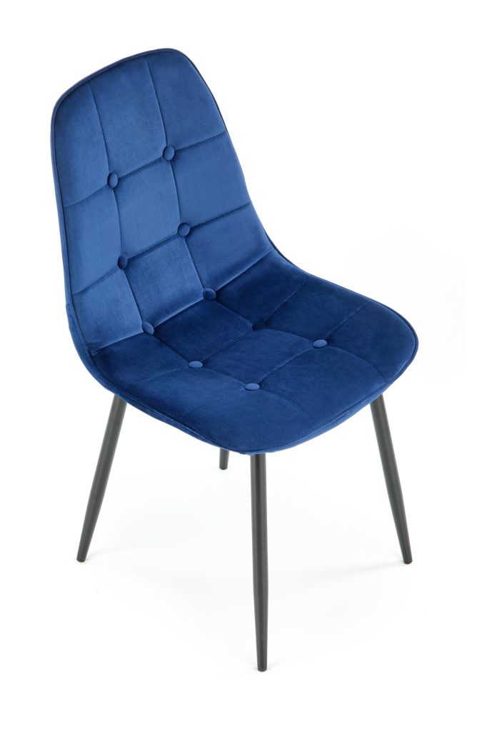 K417 krzesło granatowy velvet (1p=4szt)