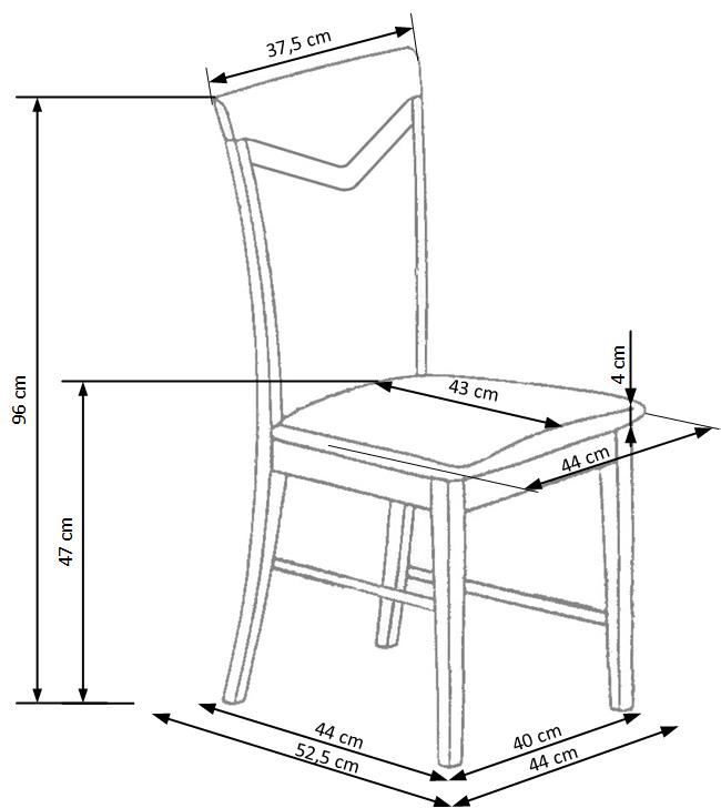 CITRONE krzesło biały / tap: INARI 23 (1p=2szt)