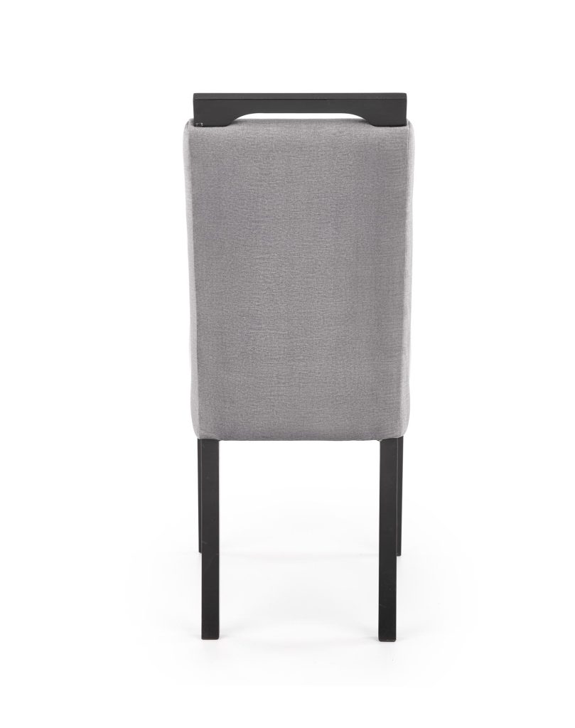 CLARION 2 krzesło czarny / tap: MONOLITH 85 (popiel) (1p=2szt)