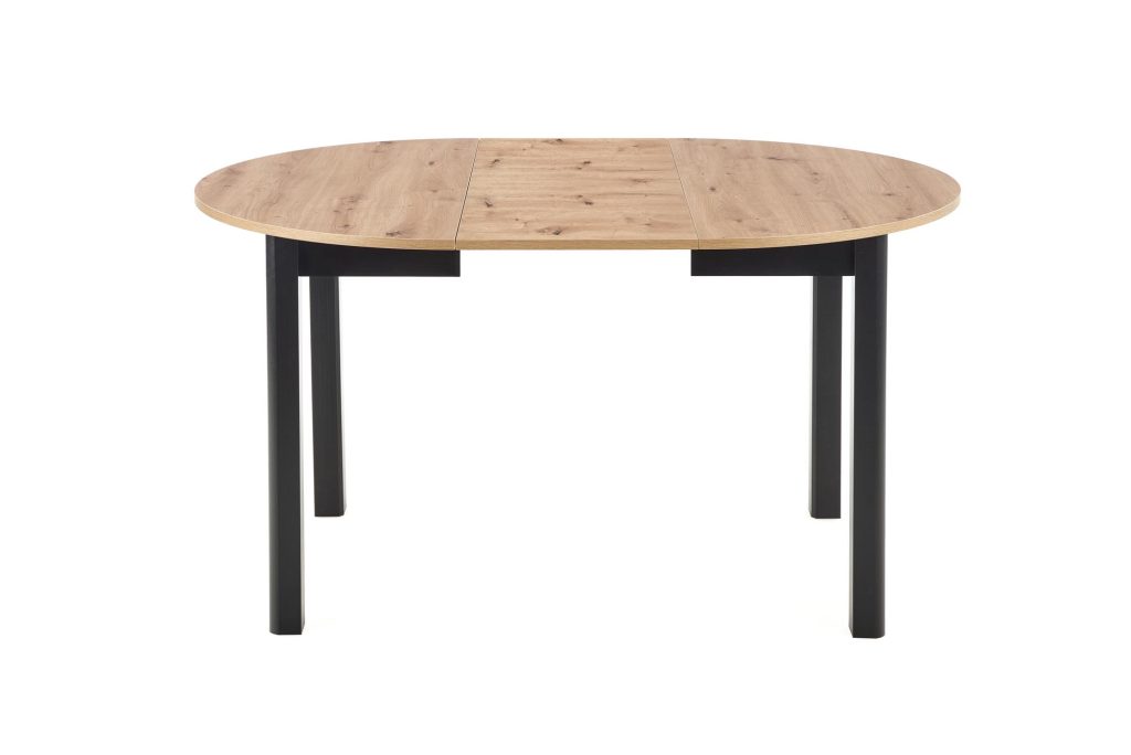 RINGO stół kolor blat dąb artisan, nogi - czarny (102-142x102x76 cm) (2p=1szt)