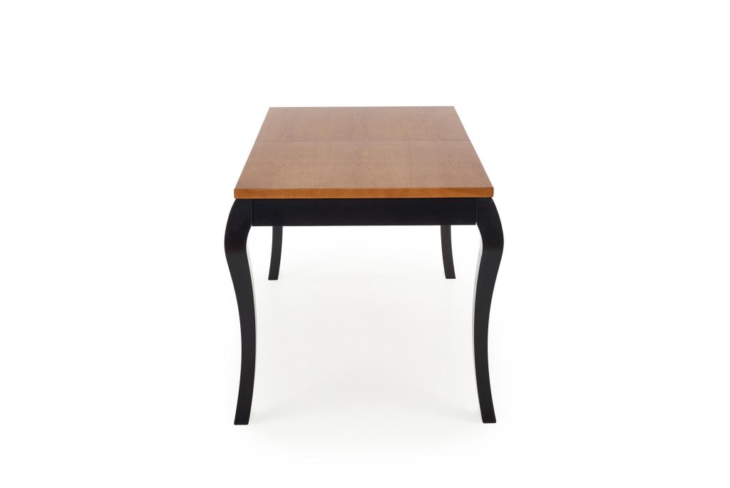WINDSOR stół rozkładany 160-240x90x76 cm kolor ciemny dąb/czarny (2p=1szt)