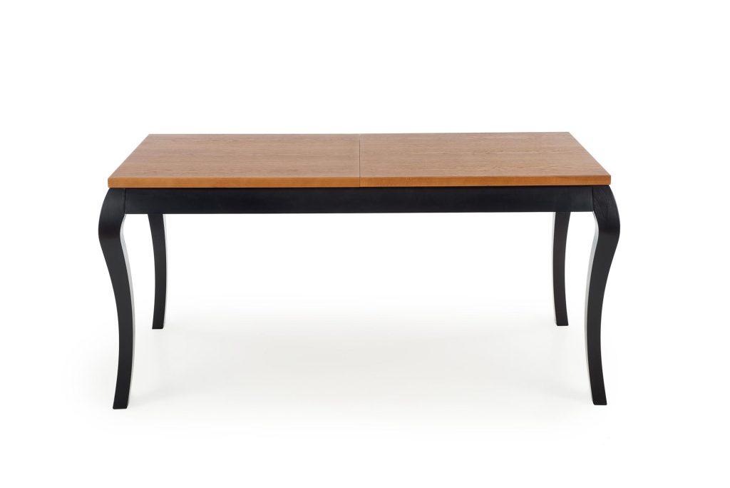 WINDSOR stół rozkładany 160-240x90x76 cm kolor ciemny dąb/czarny (2p=1szt)