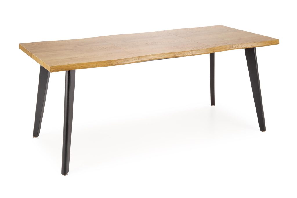 DICKSON 2 stół rozkładany 150-210/90 cm, blat - naturalny, nogi - czarny (2p=1szt)