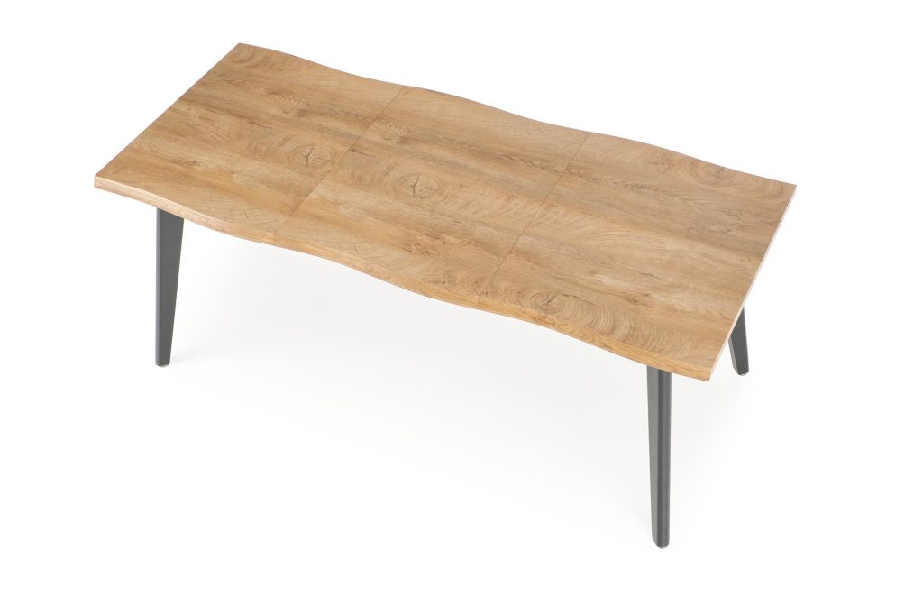 DICKSON 2 stół rozkładany 150-210/90 cm, blat - naturalny, nogi - czarny (2p=1szt)