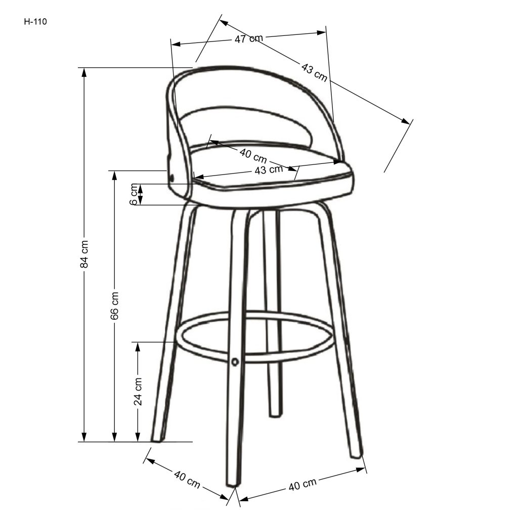 H110 hoker kremowy / orzechowy (1p=2szt)