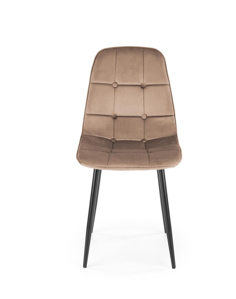 K417 krzesło beżowy velvet (1p=4szt)