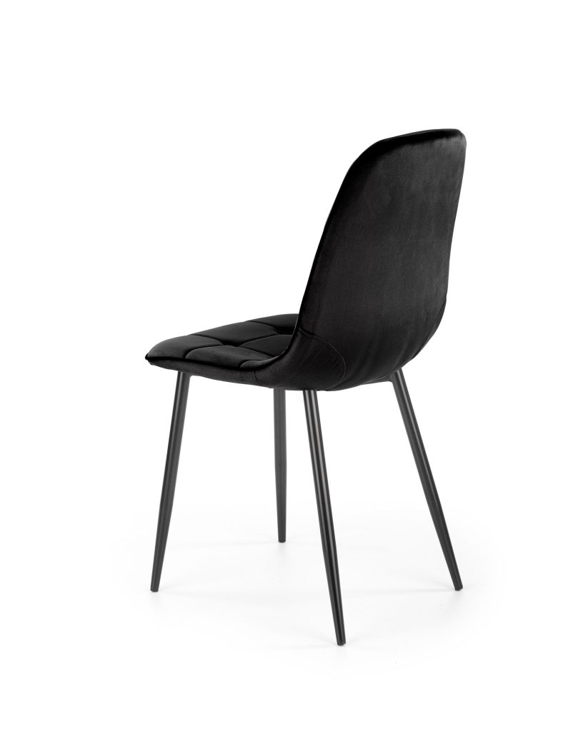 K417 krzesło czarny velvet (1p=4szt)