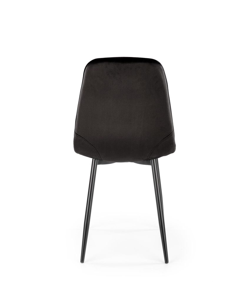 K417 krzesło czarny velvet (1p=4szt)