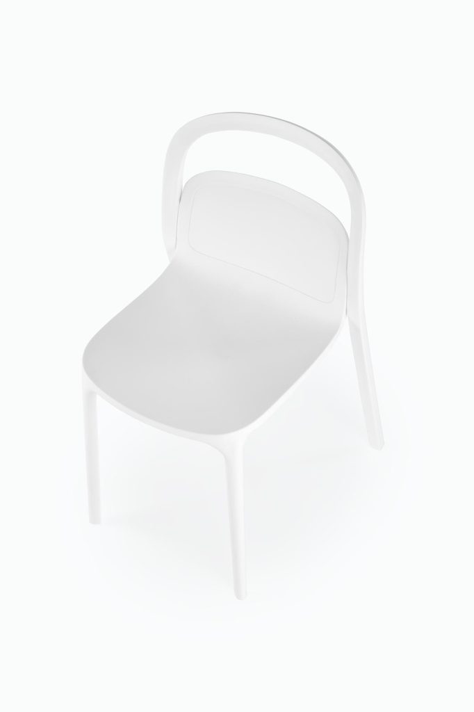 K490 krzesło plastik biały (1p=4szt)