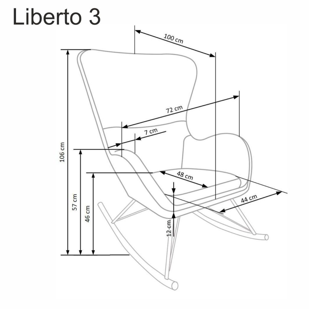 LIBERTO 3 fotel wypoczynkowy biały (1p=1szt)