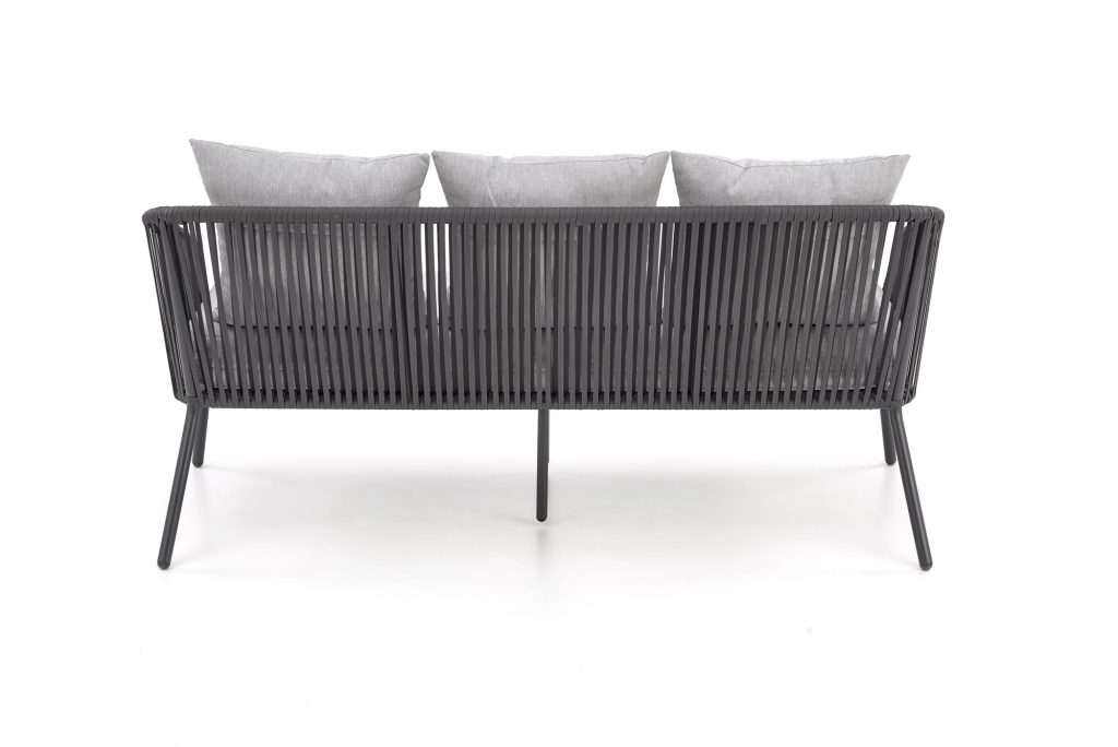 ROCCA zestaw ogrodowy ( sofa + fotel 2x + ława ), ciemny popiel / jasny popiel (1p=1szt)