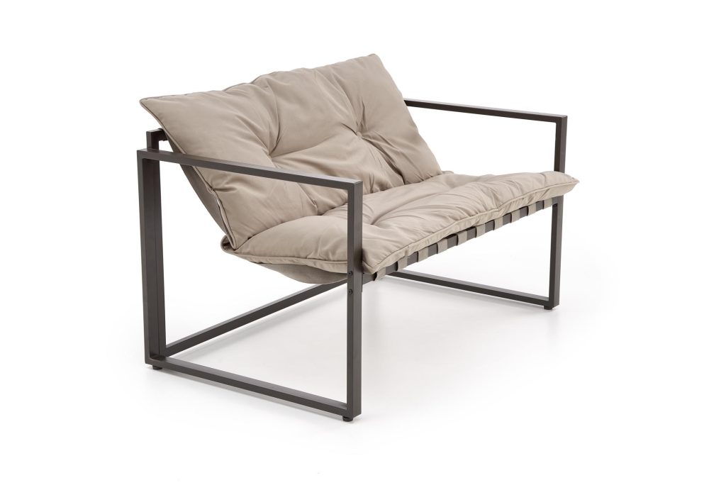 SHARK zestaw ogrodowy ( sofa + fotel 2x + ława ), ciemny brąz / cappuccino (1p=1szt)