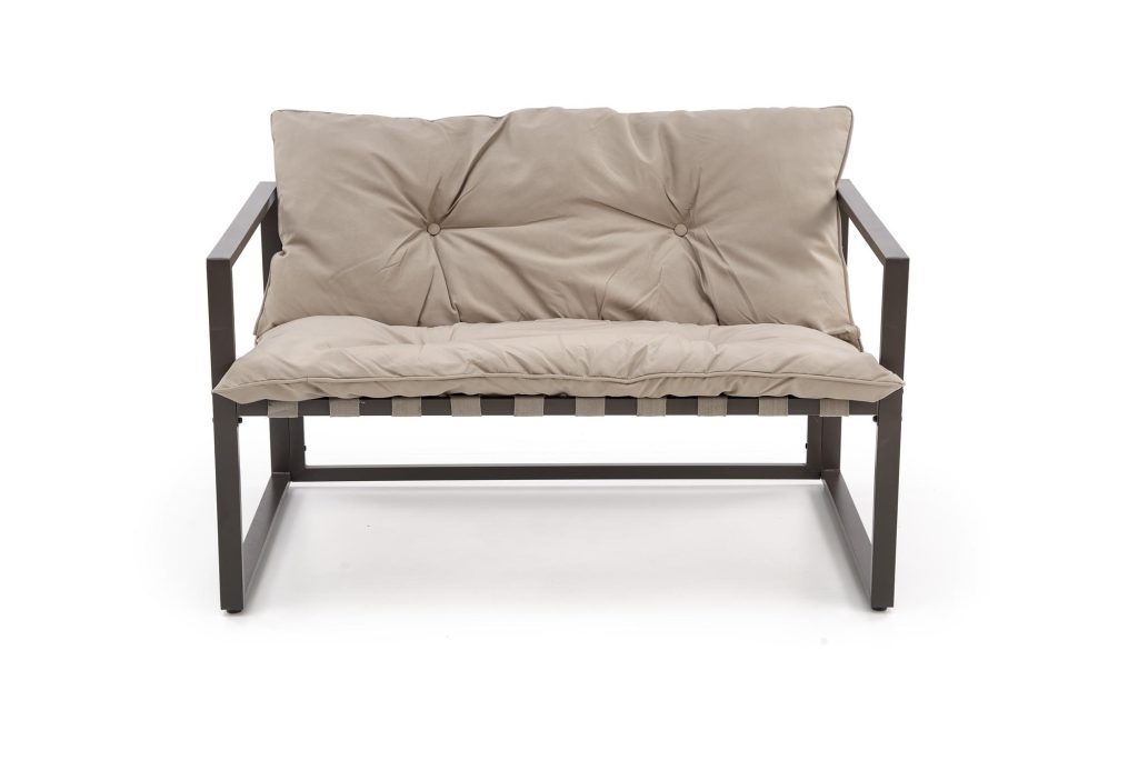 SHARK zestaw ogrodowy ( sofa + fotel 2x + ława ), ciemny brąz / cappuccino (1p=1szt)