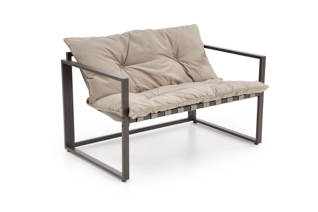 SHARK zestaw ogrodowy ( sofa + fotel 2x + ława ), ciemny brąz / cappuccino (1p=1szt)