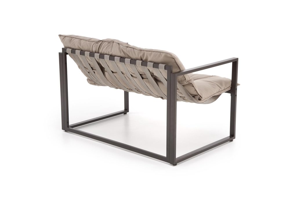 SHARK zestaw ogrodowy ( sofa + fotel 2x + ława ), ciemny brąz / cappuccino (1p=1szt)