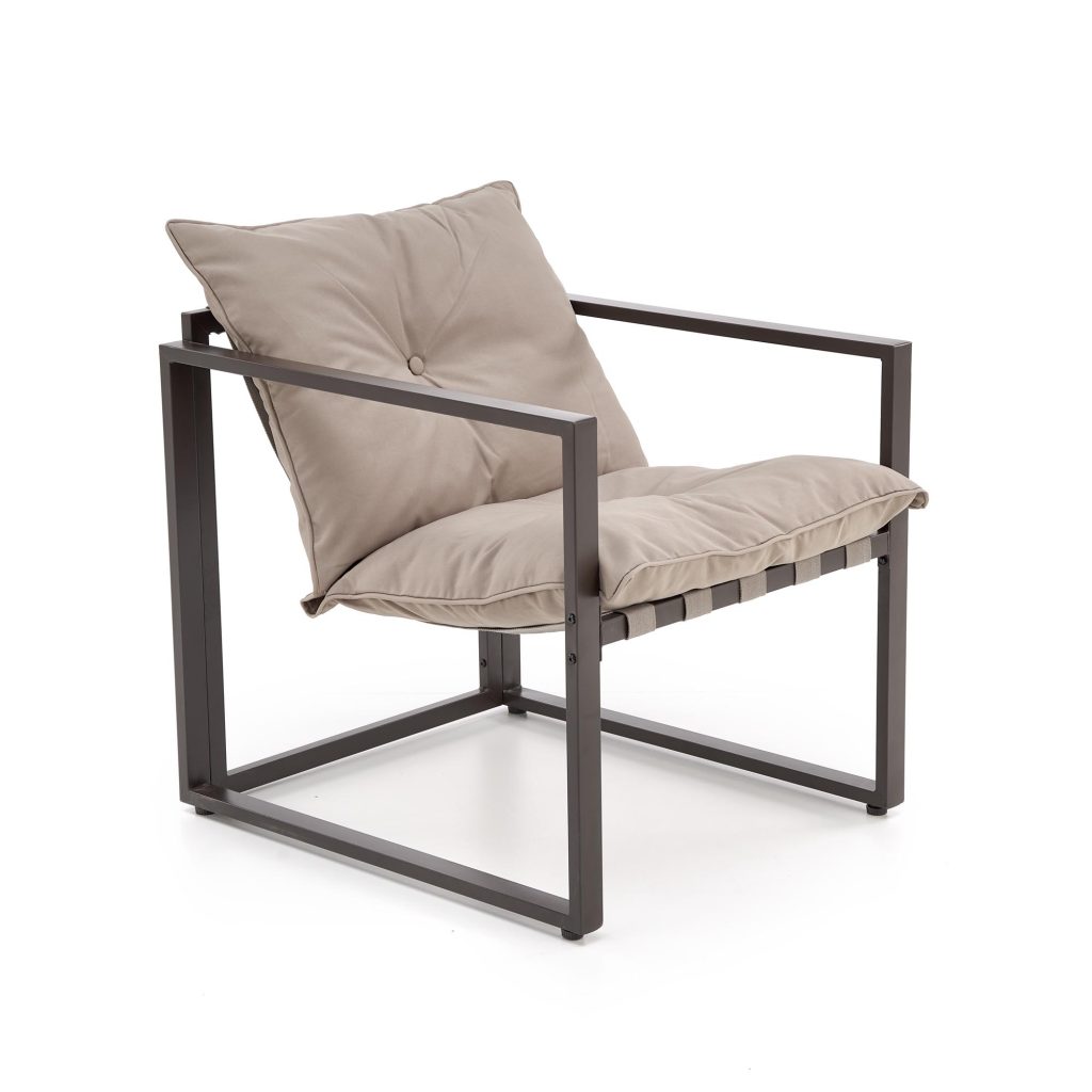 SHARK zestaw ogrodowy ( sofa + fotel 2x + ława ), ciemny brąz / cappuccino (1p=1szt)