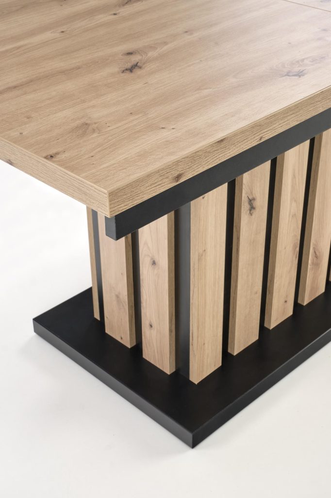 BARETTI ława dąb artisan/czarny (4p=1szt)