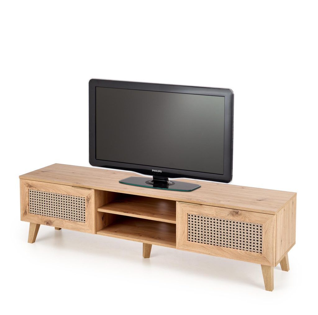 BORNEO RTV-1 stolik RTV dąb artisan/czarny (1p=1szt)
