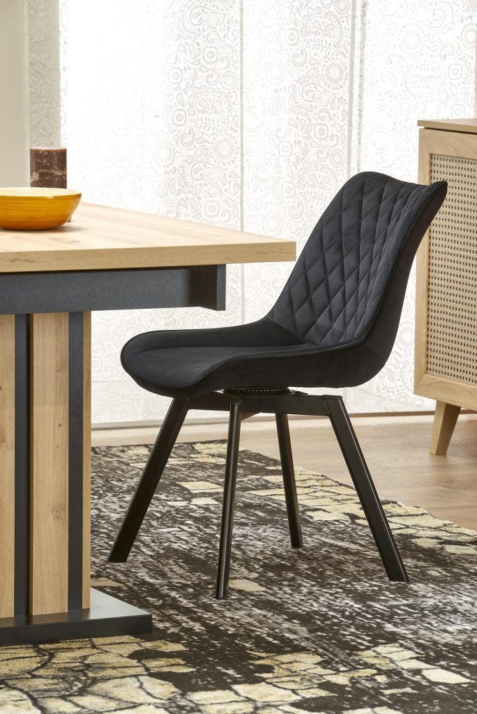LAMELLO stół rozkładany 130-180/80 cm dąb artisan/czarny (3p=1szt)
