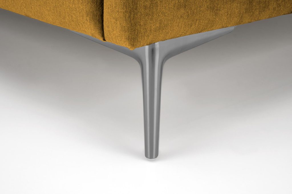 MODULO W4 łóżko 160 - wezgłowie musztardowy tap. Monolith 48 (1p=1szt)