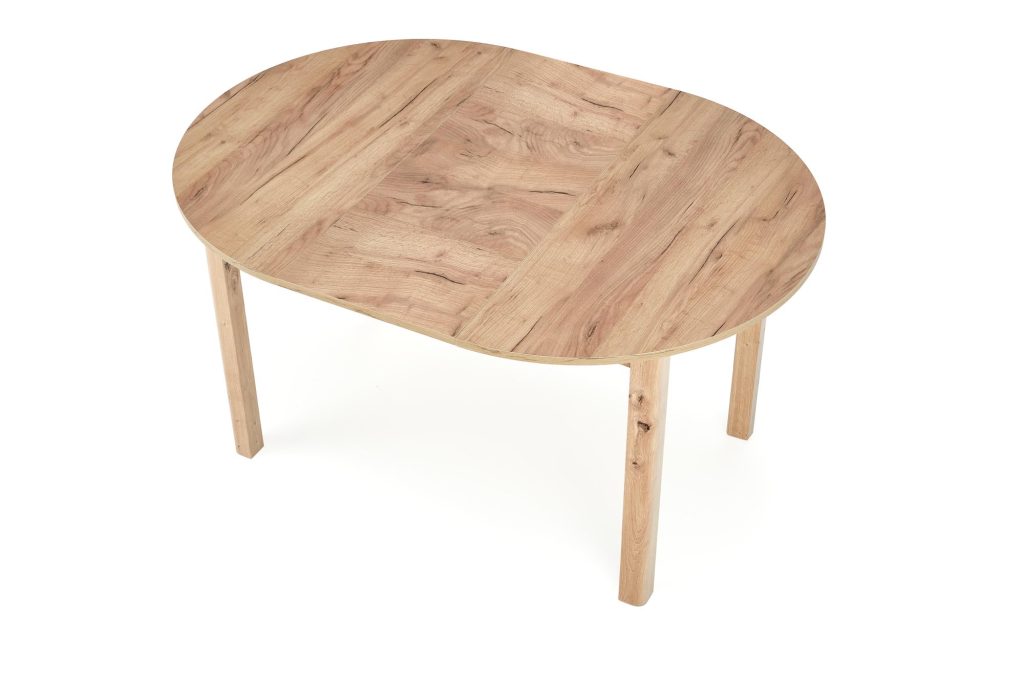 RINGO stół kolor blat dąb craft, nogi - dąb craft (102-142x102x76 cm) (2p=1szt)