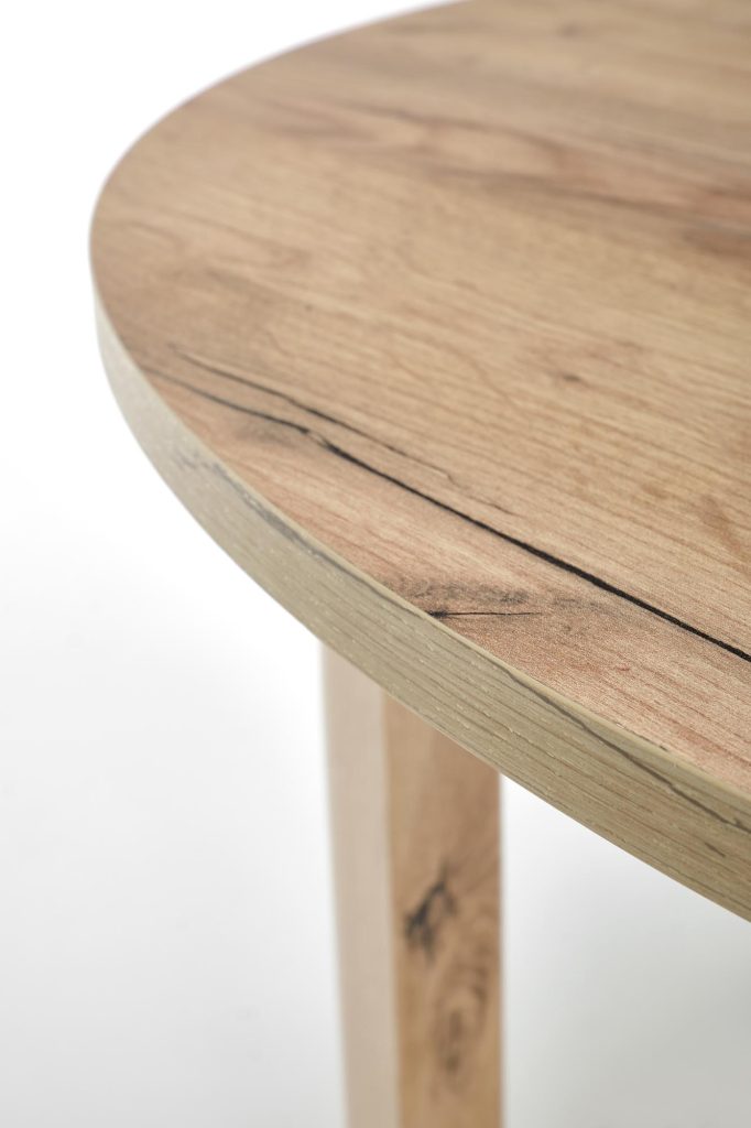 RINGO stół kolor blat dąb craft, nogi - dąb craft (102-142x102x76 cm) (2p=1szt)