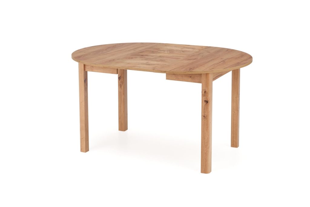 RINGO stół kolor blat dąb craft, nogi - dąb craft (102-142x102x76 cm) (2p=1szt)