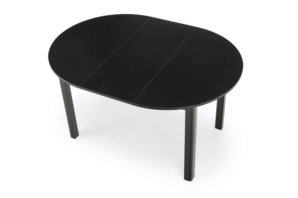 RINGO stół kolor blat czarny, nogi - czarny (102-142x102x76 cm) (2p=1szt)