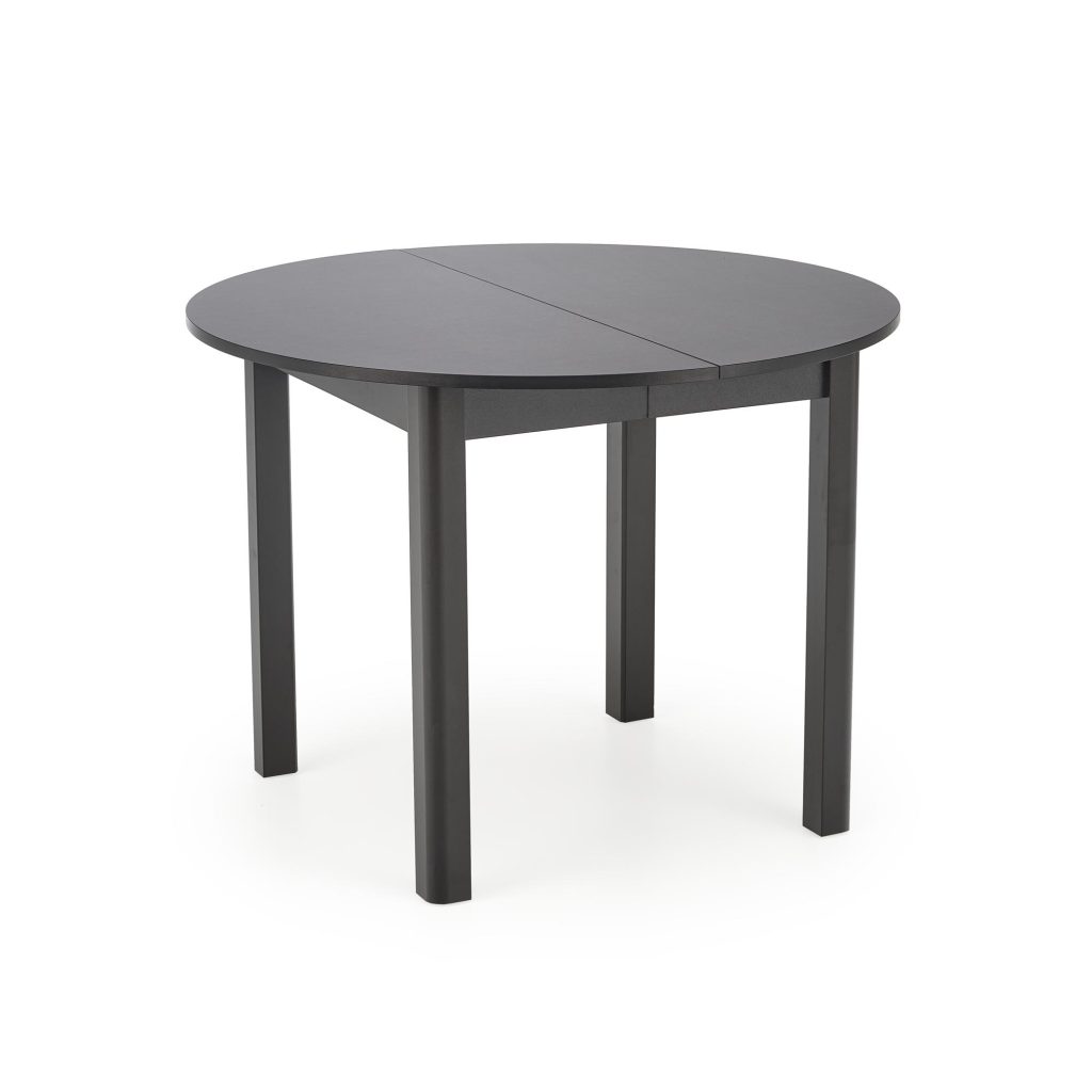 RINGO stół kolor blat czarny, nogi - czarny (102-142x102x76 cm) (2p=1szt)