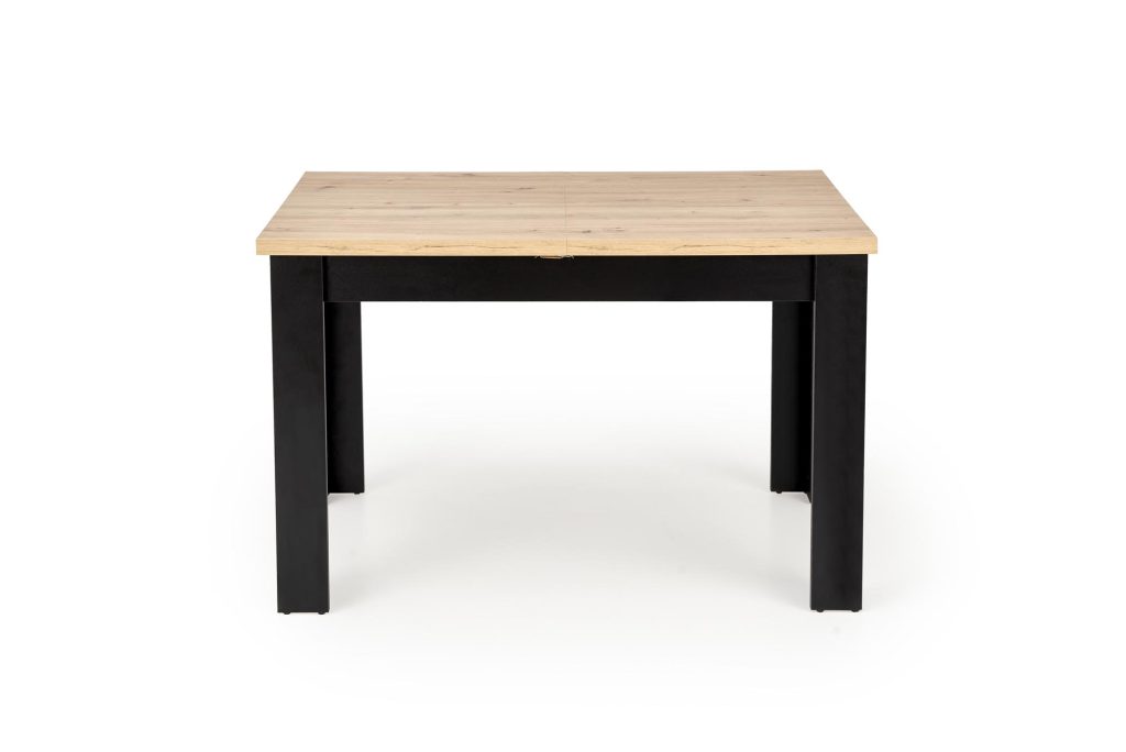 BAGIO stół rozkładany 120-160/80 cm dąb artisan/czarny (2p=1szt)