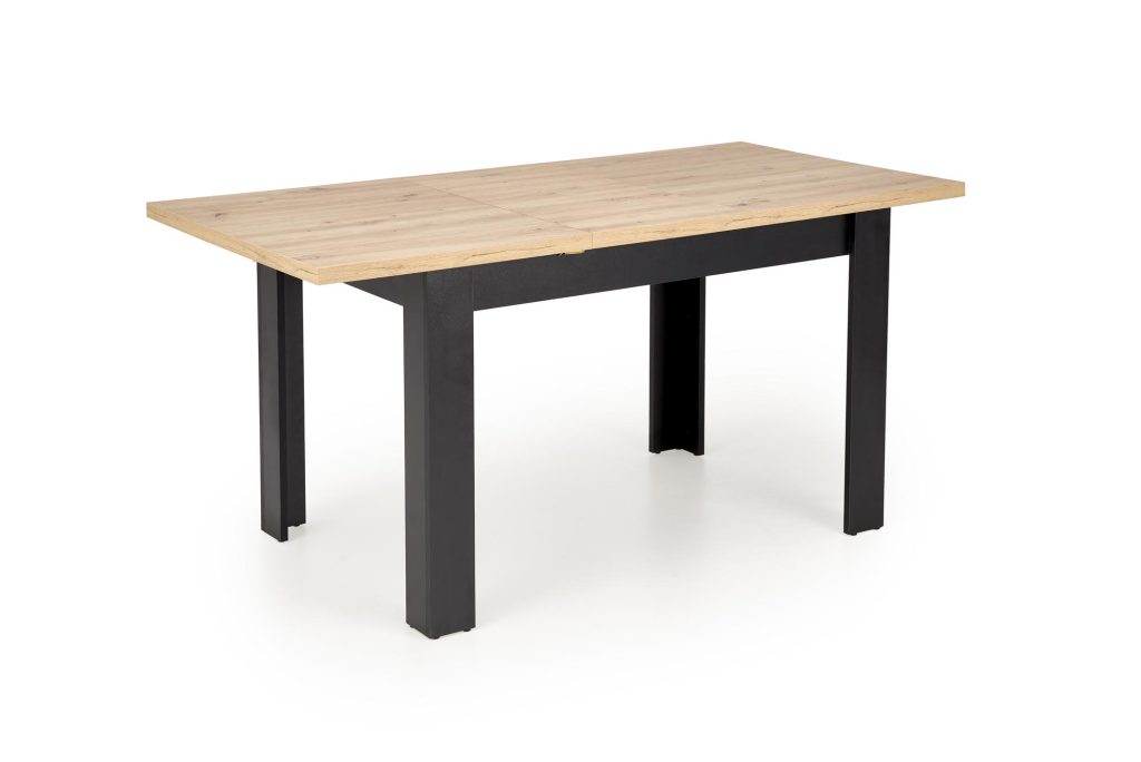 BAGIO stół rozkładany 120-160/80 cm dąb artisan/czarny (2p=1szt)